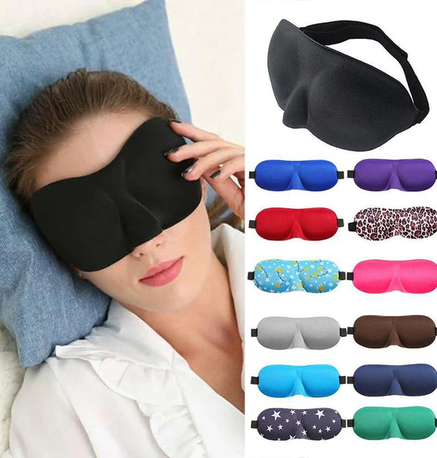 Eye Mask for Sleeping 3D Contoured Cup Blindfold Concave Molded Night Sleep Mask Block Out Light with Women Men