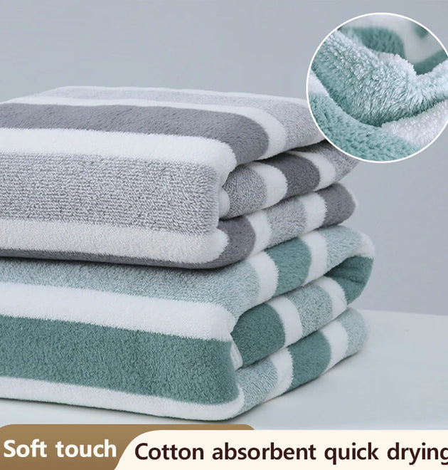 1 Pc Thickened Absorbent Bath Towel Soft Face Towel for Home