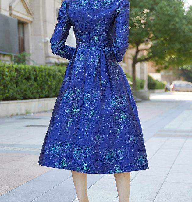 Elegant Women Jacquard Long Maxi Dress Fashion Floral Ladies Party dresses