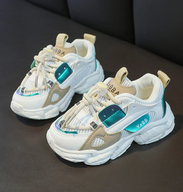 Breathable Mesh Little Casual Sneakers Non-slip Children Sport Shoes