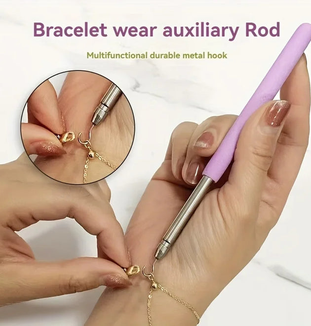 Help Wear Bracelet Tool Partner Jewelry Helper Fastening Aid Quickly Unfasten Hooking Equipment Pliers Clasps Ties Zipper Craft
