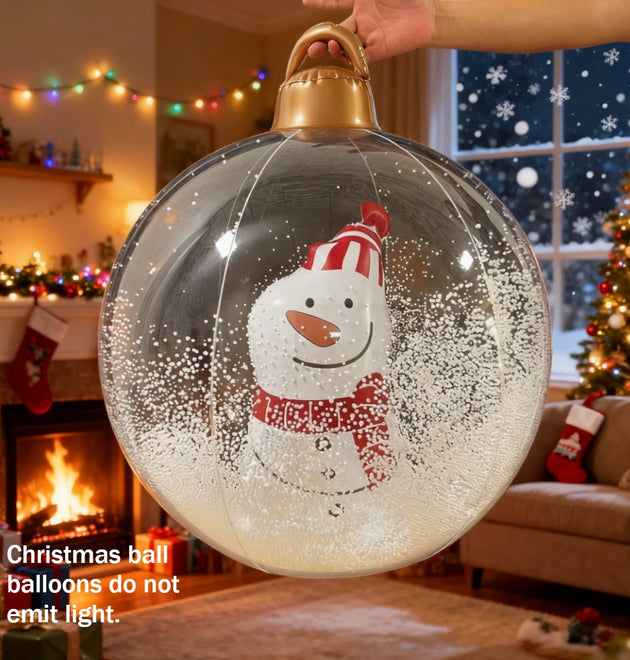 Inflatable Christmas Balls Xmas Style: Outdoor Yard Festive Decor