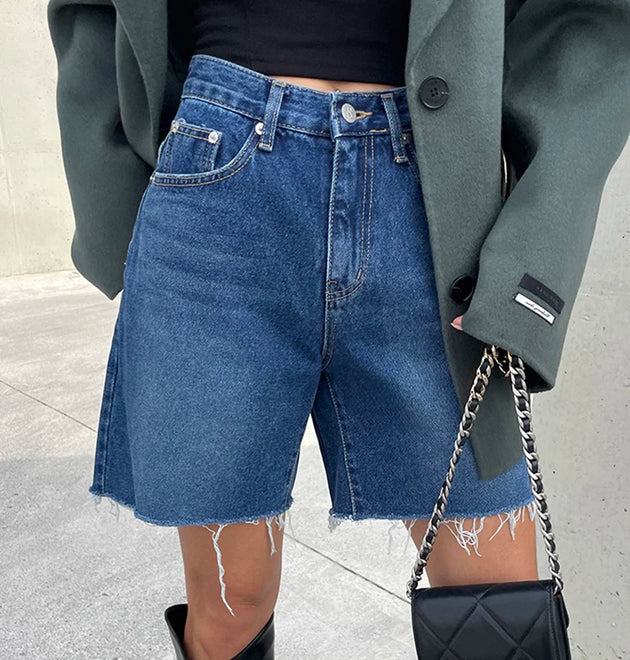New 2024 Summer High Waist Denim Shorts