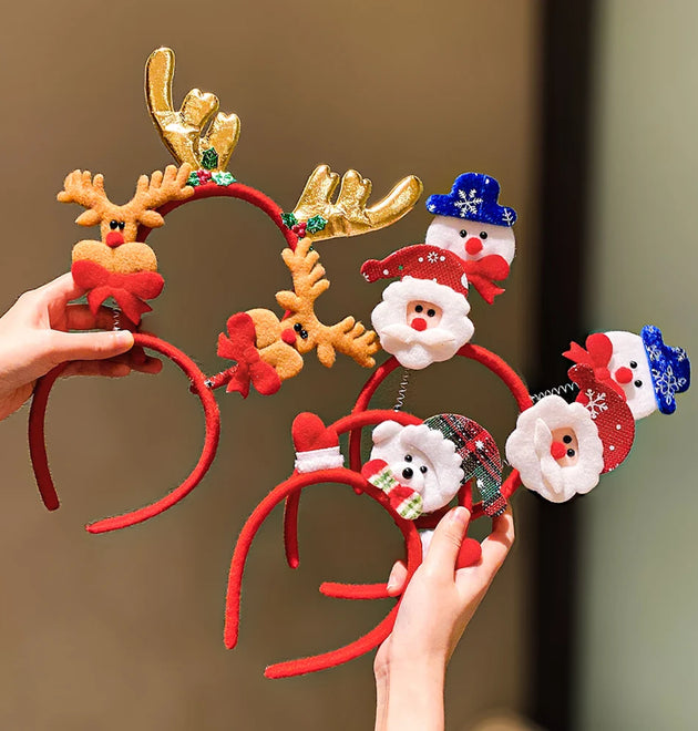 5-Pack Christmas Elements Hairband Set