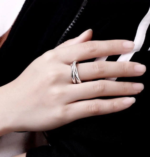 Lady Wedding Beautiful Charm Sterling Silver Rings Jewelry Cute Lover Gift