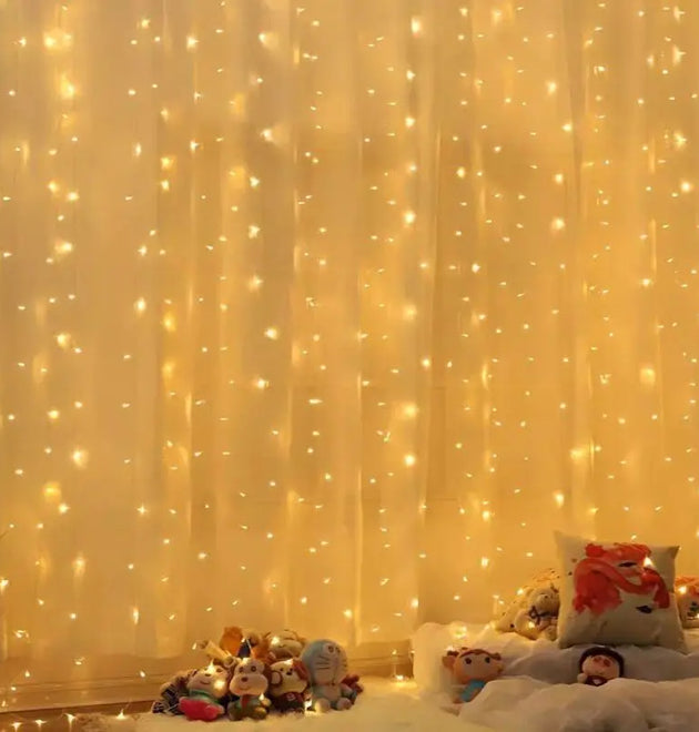 USB Power Curtain LED Light String Christmas Decoration for Hoem Bedroom