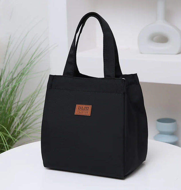 Large Capacity Lunch Bag with Aluminum Foil Insulation for Work, Simple and Practical Top Handle Bag