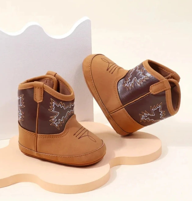Baby Little Boots Soft PU and Cotton High Quality Shoes