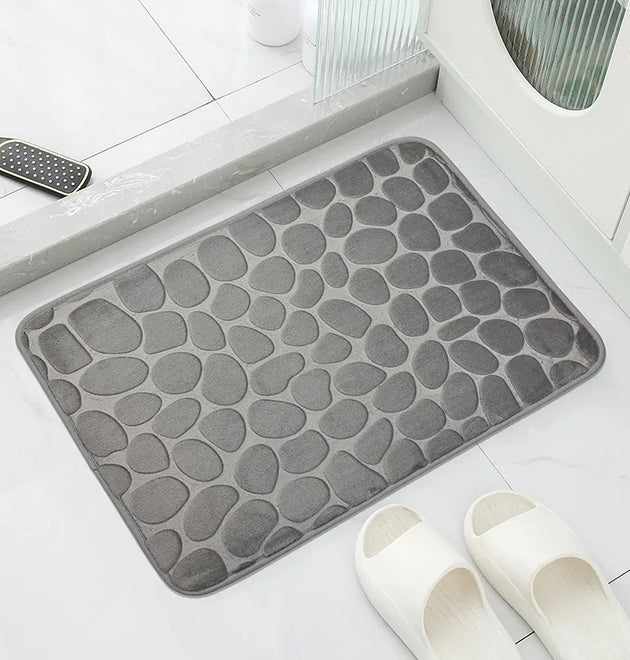 1pc Anti-Slip Cobblestone Floor Mat for Bathroom, and Absorbs Water and Reduces Slips and Falls