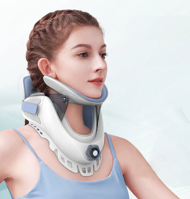 Cervical Neck Traction Device, 5 Airbag for Cervical Collar for Neck Pain and Support Air Pump Adjustable