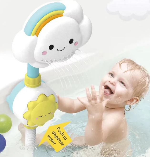Cloud Weather Bath Toy for Kids Press Spray Educational Water Cycle Play Pool Beach Safe Fun
