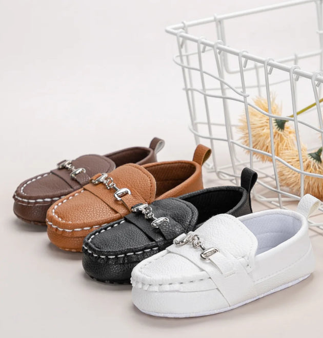 Cotton Soft Bottom Non-slip Baby Walking Unisex Leather Shoes