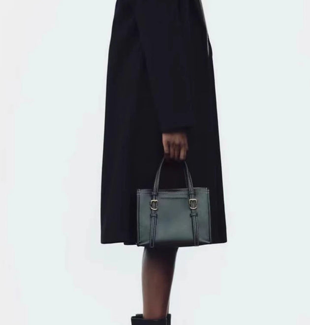 Solid Color PU Leather  Fashion Shoulder Satchel Work Bags