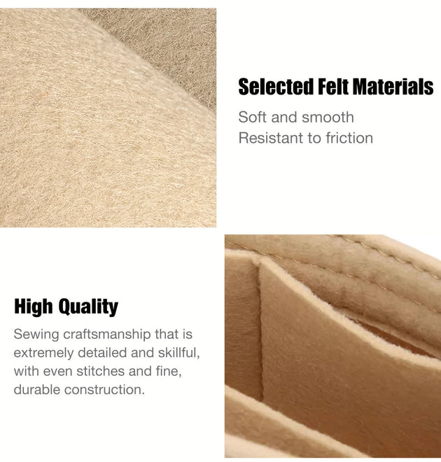 Bag Organizer For Longchamp Mini Bag Storage Bag The Liner Bag Felt Purse Insert Handbag Liner Bag