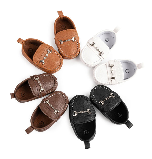 Cotton Soft Bottom Non-slip Baby Walking Unisex Leather Shoes