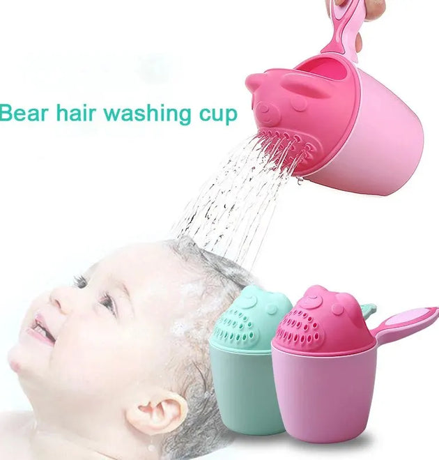 Baby Bath Caps Toddler Shampoo Cup Children Bathing Bailer Kids Shower Spoons Child Washing Hair Cup Protect Baby Eye Bath Tool