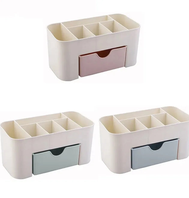 Nails Art Plastic Organizer Container Gel Polish Remover Cleaning Cotton Pad Swab Box Storage