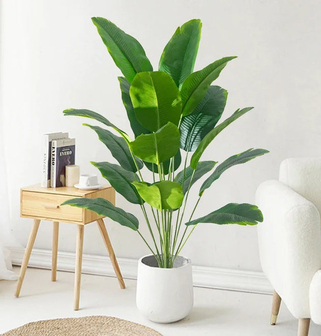 1pc Artificial Plants Large Tropical Palm Tree Fake Banana Plants