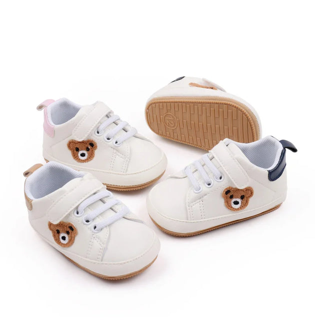 Cute Bear Sneaker Spring and Autumn Style High Quality PU Baby Shoes