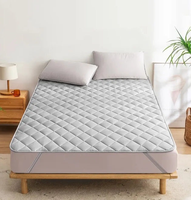 Ultrasonic Mattress Protector Cover Pad Washable Mattress Bed Protector