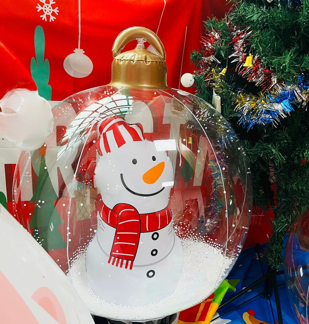 Inflatable Christmas Balls Xmas Style: Outdoor Yard Festive Decor