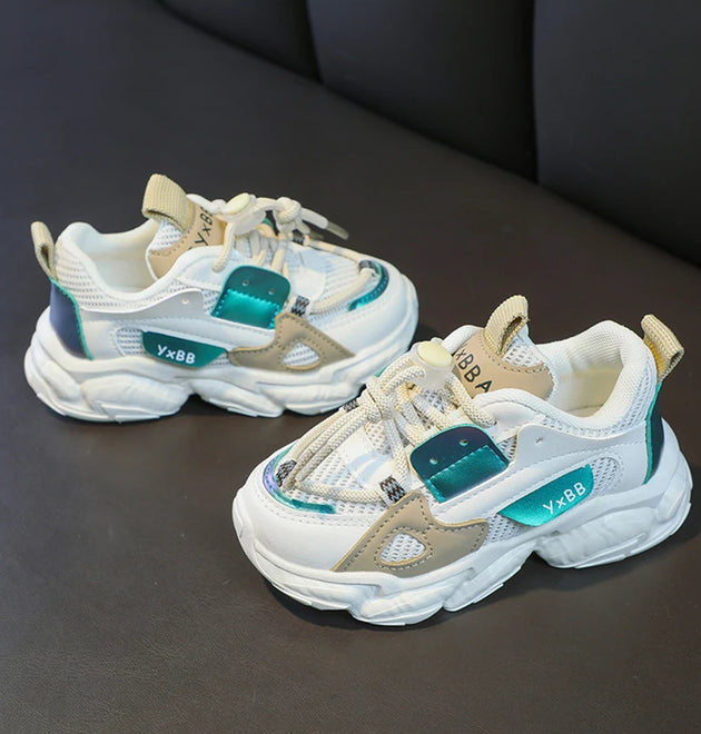 Breathable Mesh Little Casual Sneakers Non-slip Children Sport Shoes