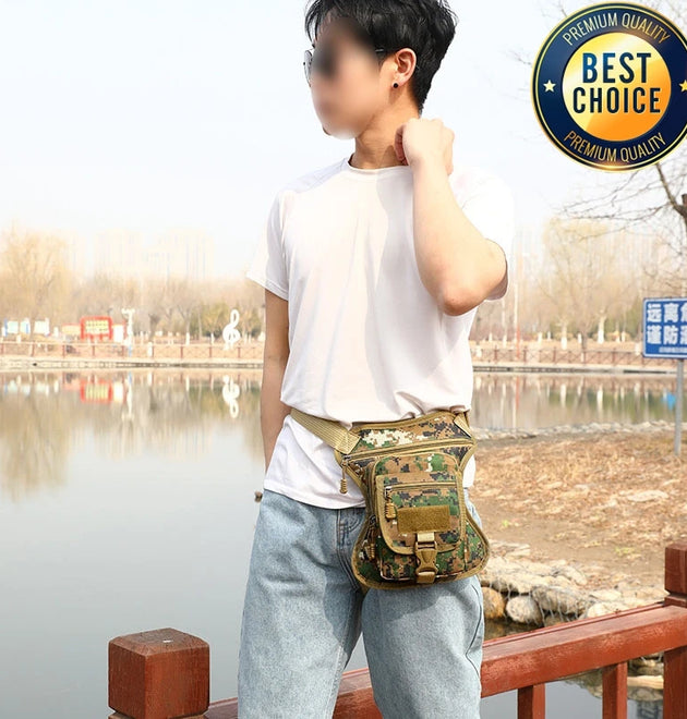 New Motorcycle Drop Leg Bag Camouflage Waterproof Waist Bag Outdoor Multifunctional Travel Hiking Portable Motorcycle Leg Bag