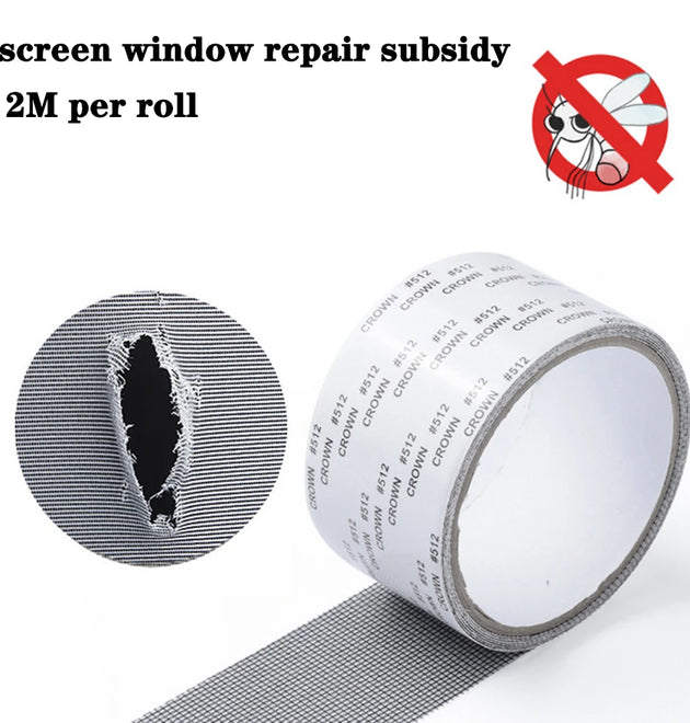 1ps Easy-to-Apply Waterproof Window Screen Repair Tape – Keep Mosquitoes Out with Our Anti-Insect, Self-Adhesive Mesh Patch