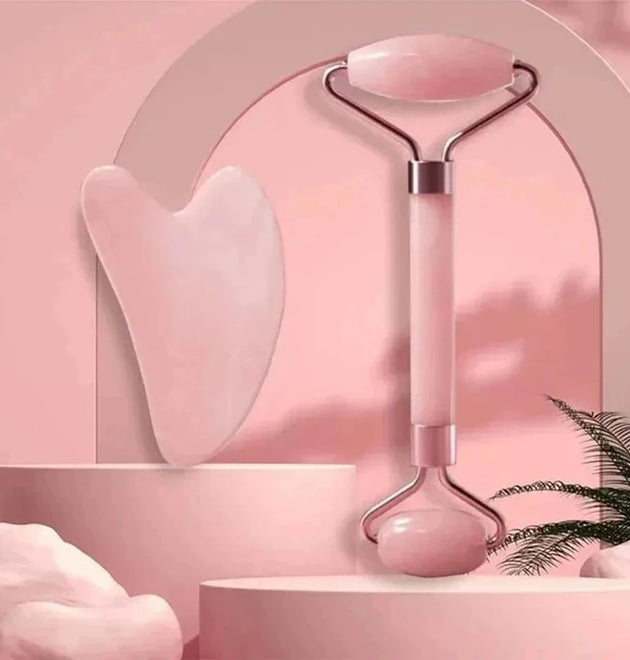 Face And Neck Massager Resin Roller Beauty Scraping Double-ended Massage