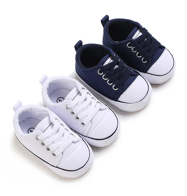 Meckior Baby Sneakers Baby Boys Girls Canvas Shoes