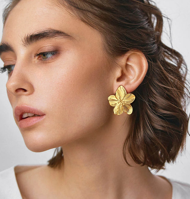 Uworld Hypoallergenic Fashion Vintage Flower Earrings Premium Alloy Women's Party Earrings женск