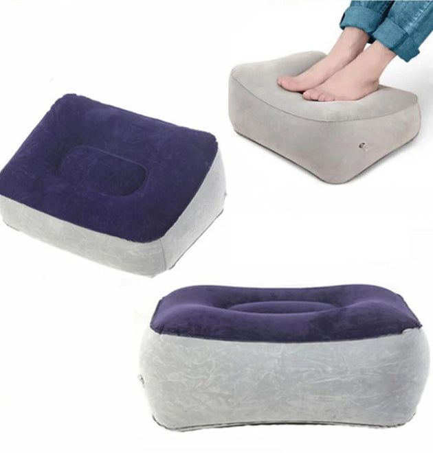 Inflatable Footrest Pillow PVC Foot Rest Air Pillow Cushion