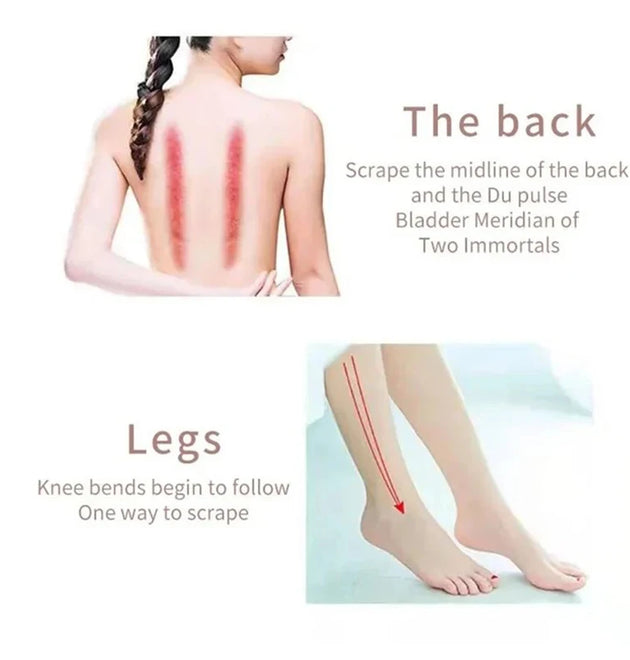 Face And Neck Massager Resin Roller Beauty Scraping Double-ended Massage