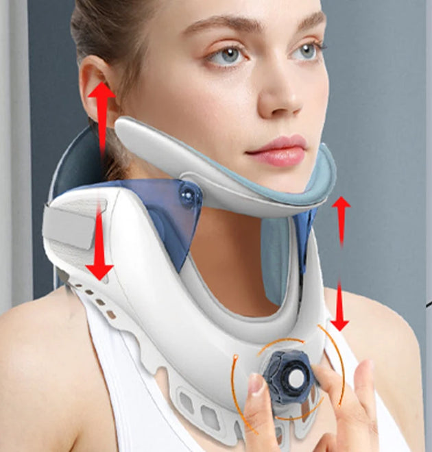Cervical Neck Traction Device, 5 Airbag for Cervical Collar for Neck Pain and Support Air Pump Adjustable