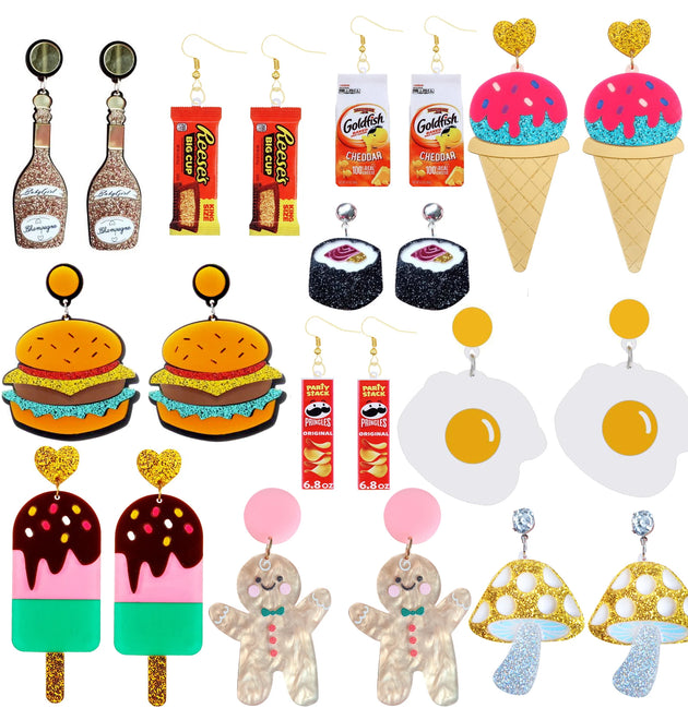 Cute Earrings For Women Cartoon Gingerbread Drop Earrings Gift