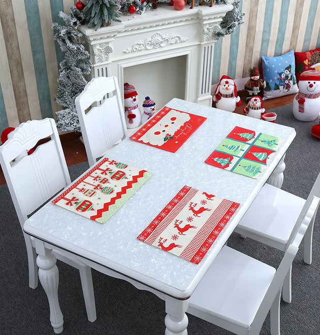 New Christmas Home Decoration Products Restaurant Hotel Table Mat Tablecloth