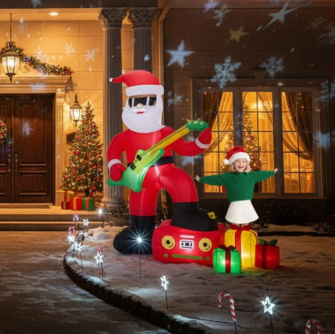 4 LED 210D Polyester Christmas Inflatable Decoration