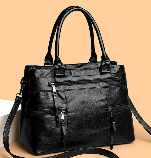 Temperament Wild Advanced Texture Handbag Soft Leather Commuter Shoulder Messenger Bag