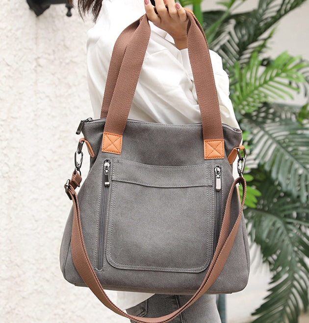 Women Totes All-match Portable Large-capacity Female Canvas Bag Female Casual Shoulder Bags